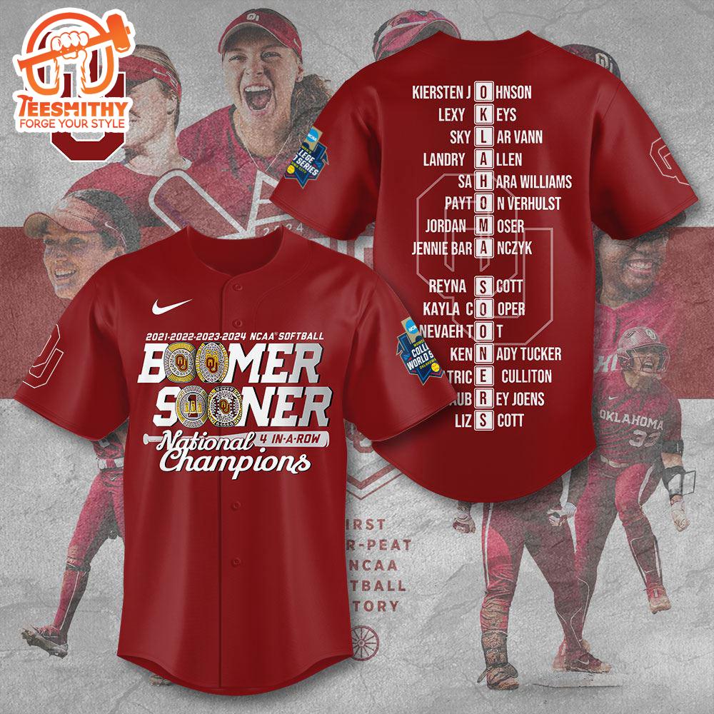 Oklahoma Sooners Women’s Softball Baseball Jersey Gift For Fan