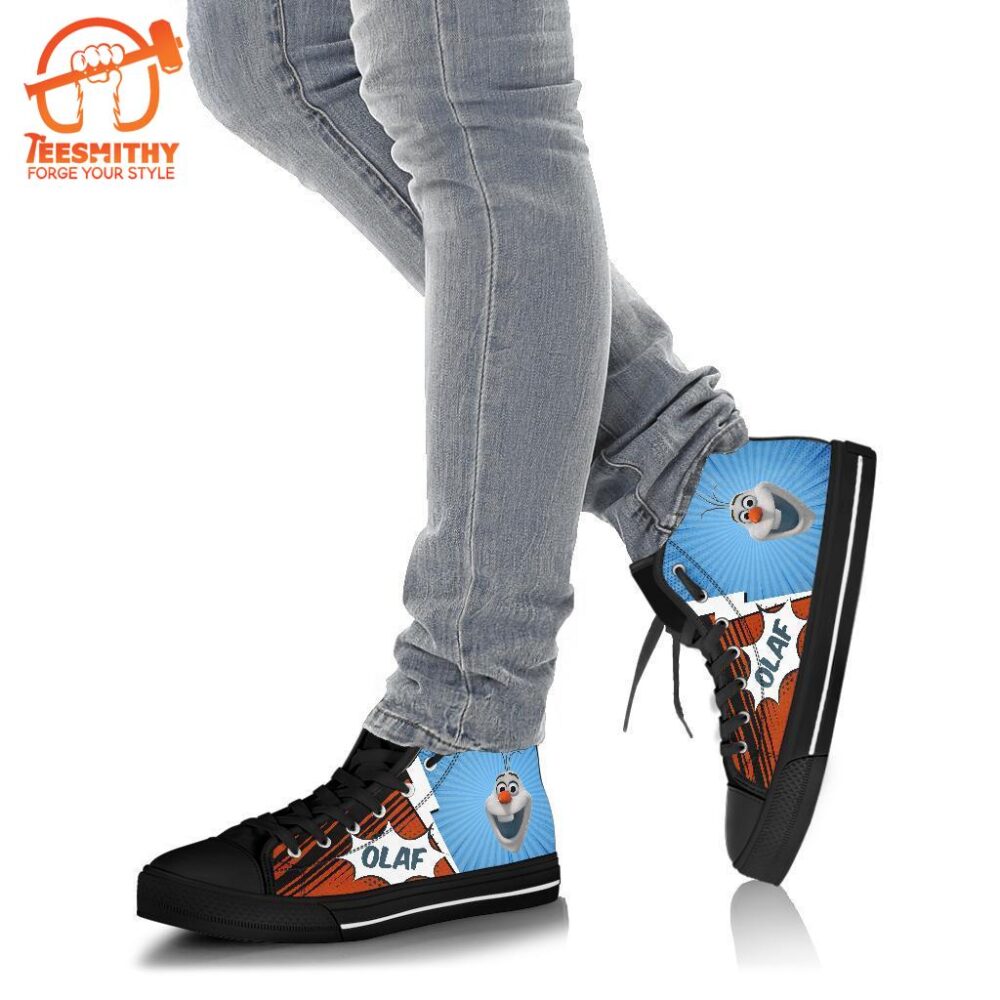 Olaf Sneakers Frozen High Top Shoes Custom