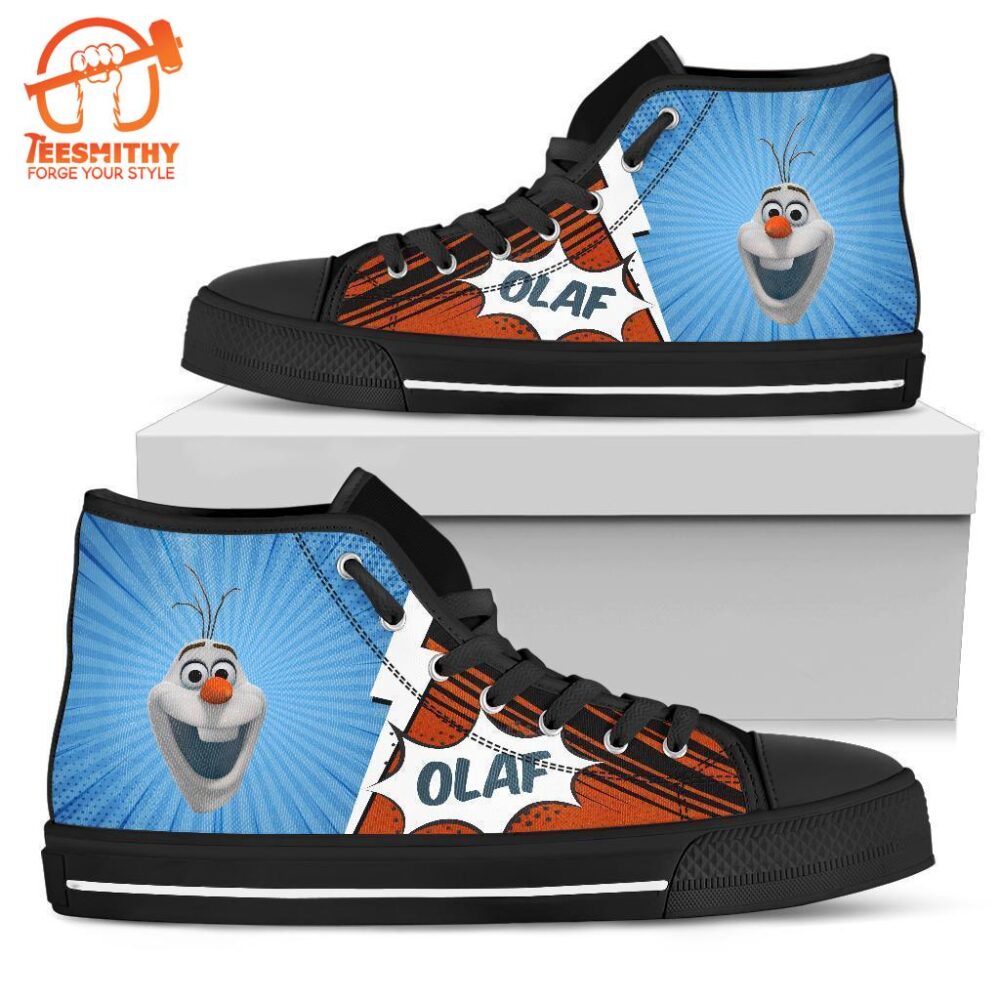 Olaf Sneakers Frozen High Top Shoes Custom