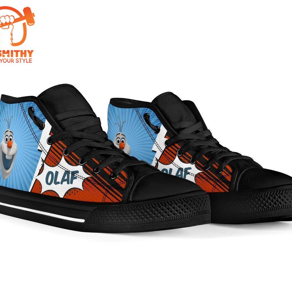 Olaf Sneakers Frozen High Top Shoes Custom