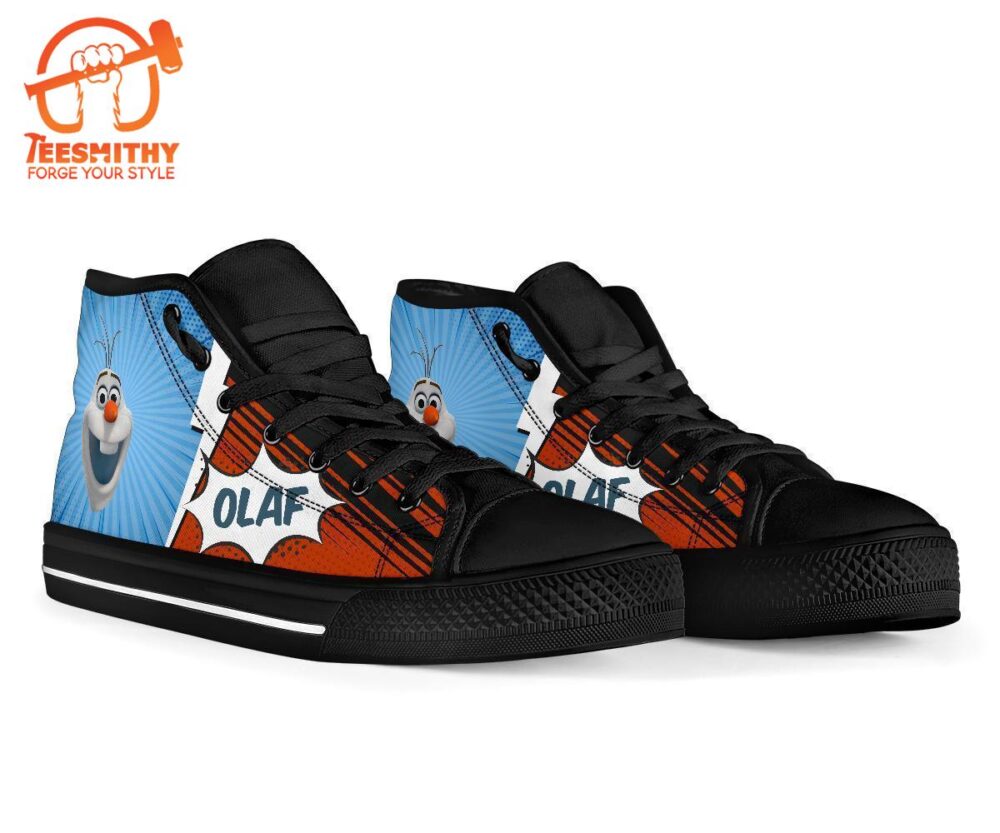 Olaf Sneakers Frozen High Top Shoes Custom