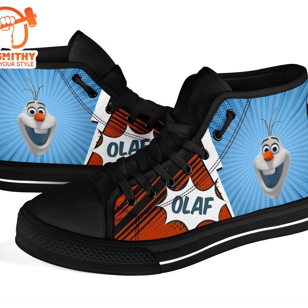 Olaf Sneakers Frozen High Top Shoes Custom