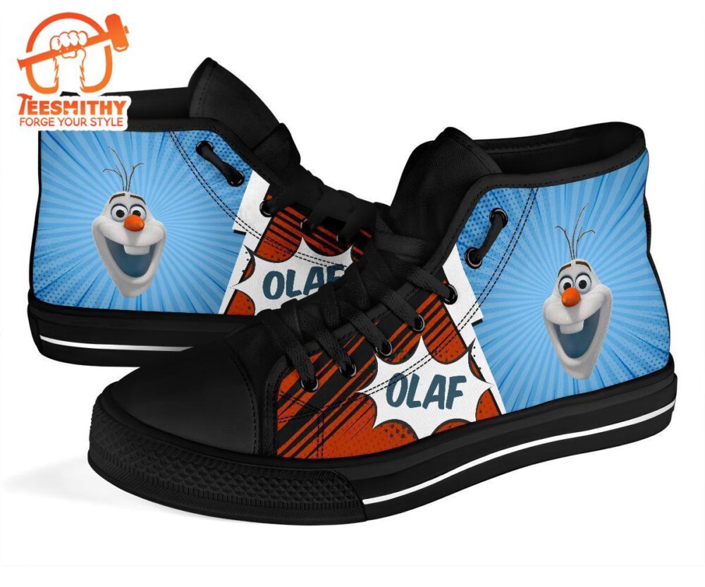 Olaf Sneakers Frozen High Top Shoes Custom