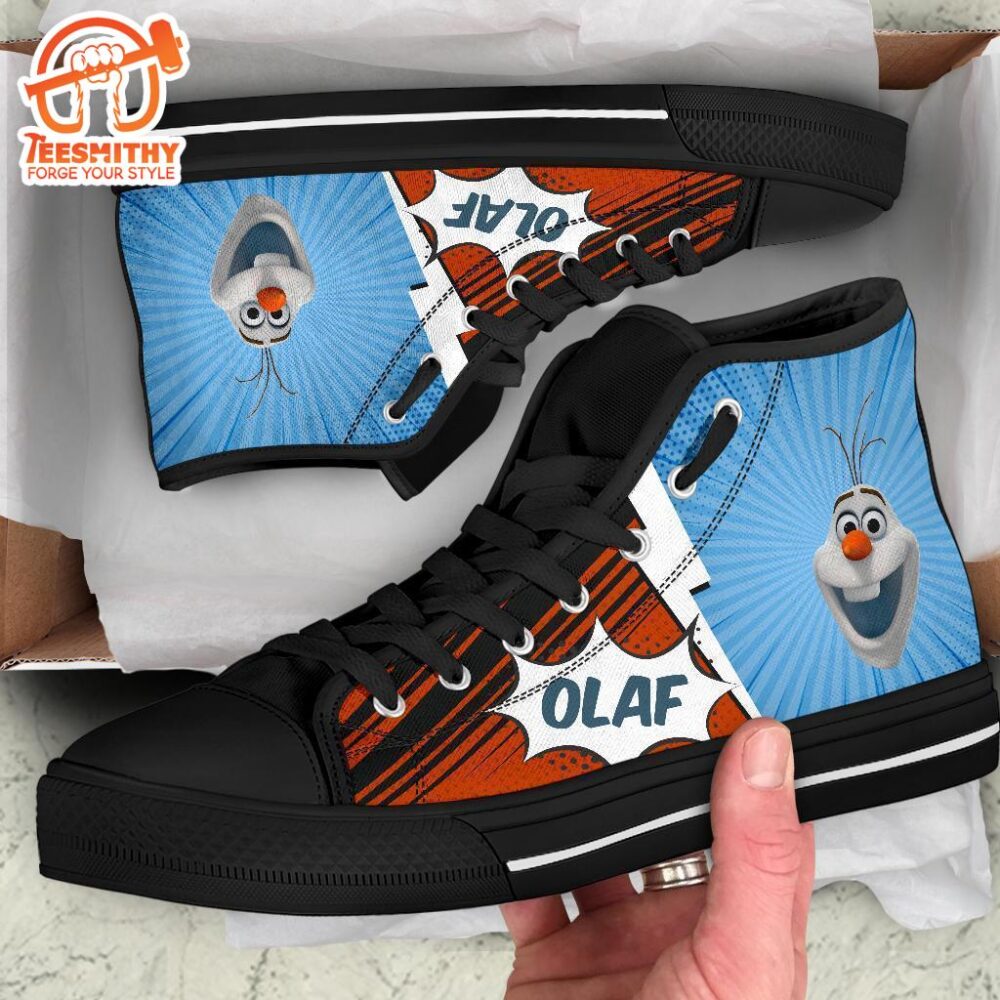 Olaf Sneakers Frozen High Top Shoes Custom