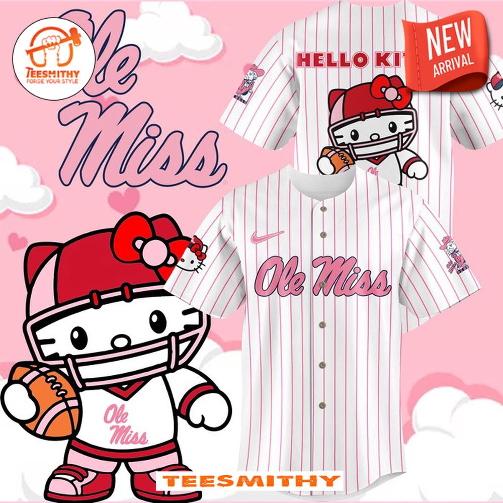 Ole Miss Football x Hello Kitty 2024 Limited Baseball Jersey