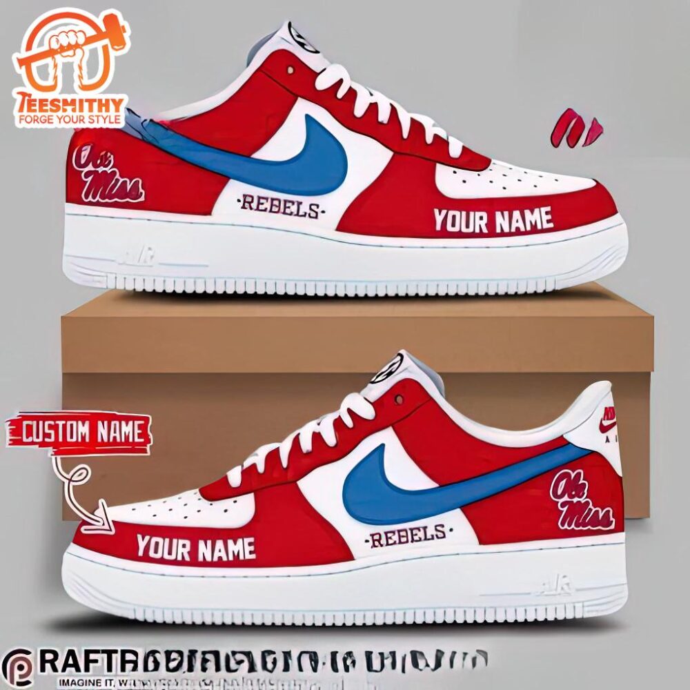 Ole Miss Rebels N.C.A.A Football Personalized Air Force 1