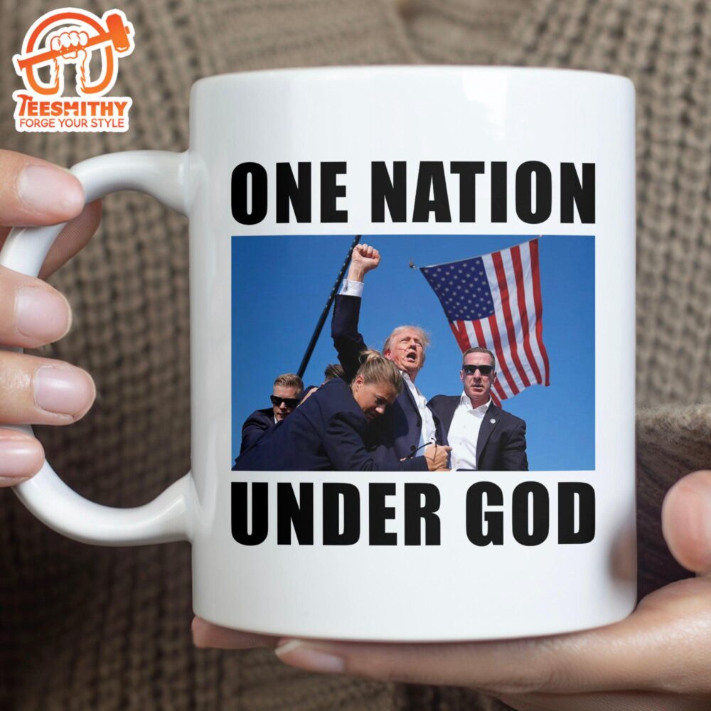 One Nation Under God Trump Fight 2024 Mug