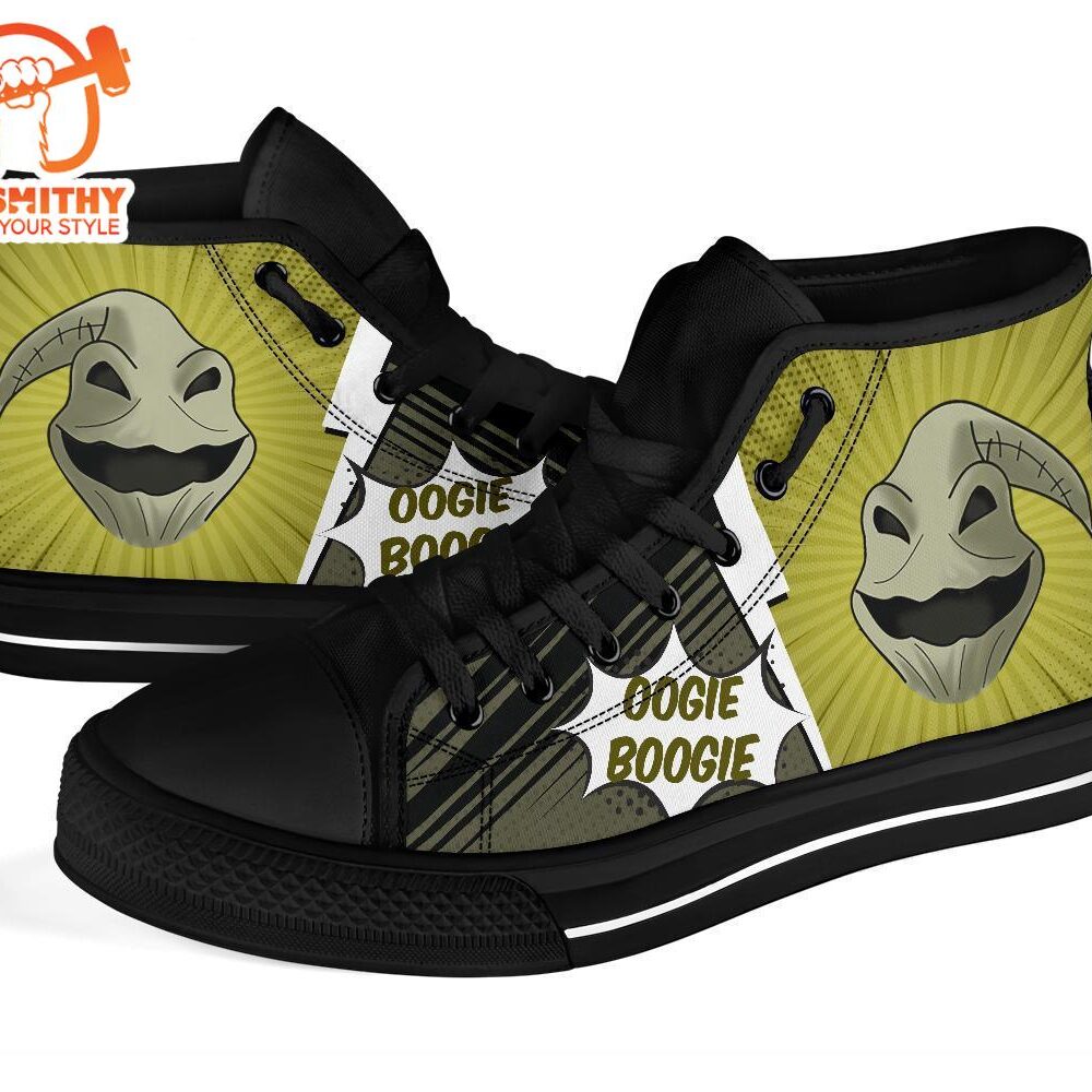 Oogie Boogie Sneakers Nightmare High Top Shoes Custom