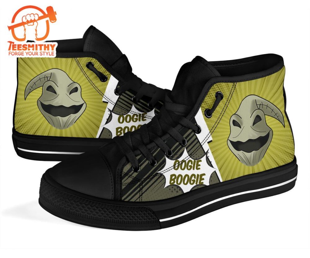 Oogie Boogie Sneakers Nightmare High Top Shoes Custom