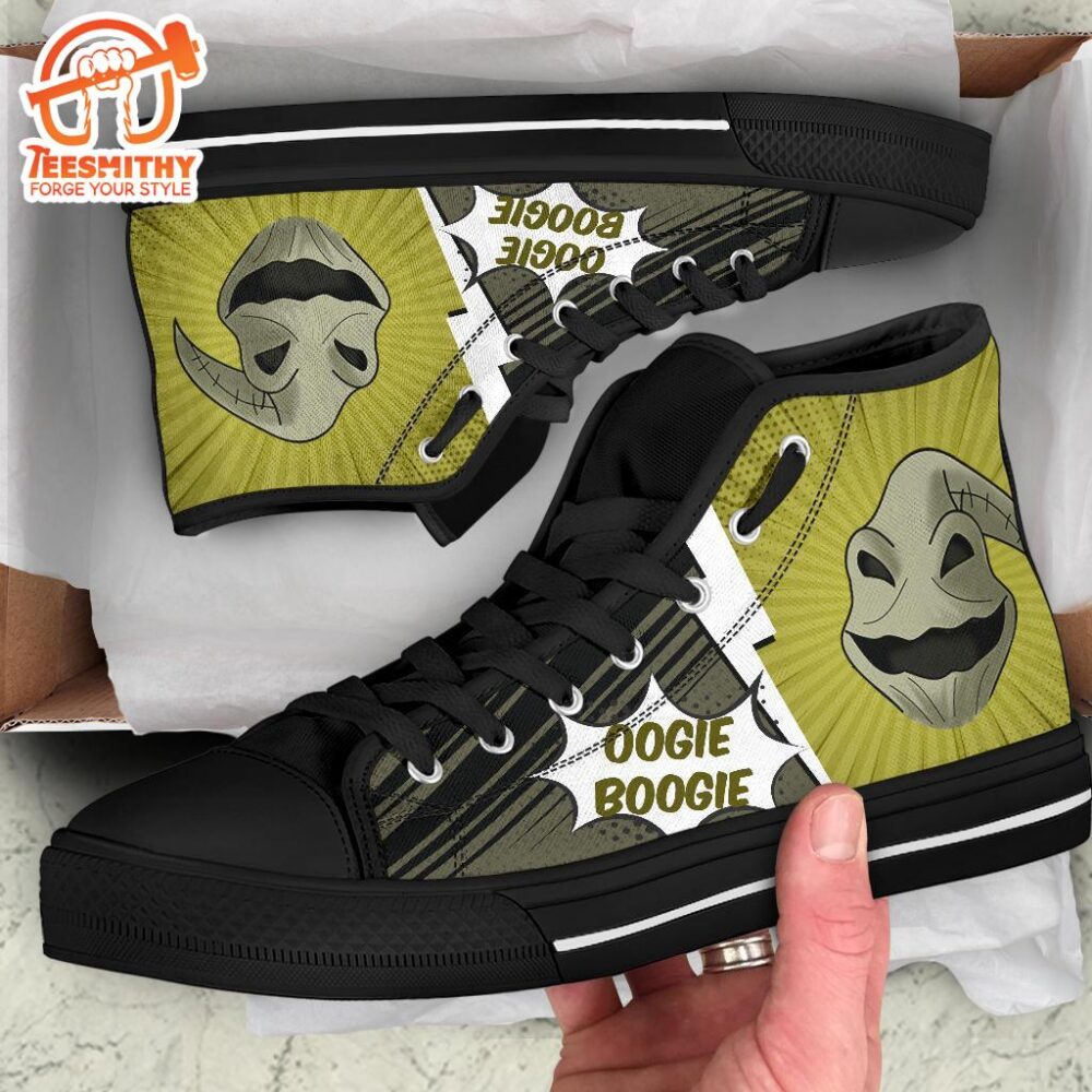 Oogie Boogie Sneakers Nightmare High Top Shoes Custom