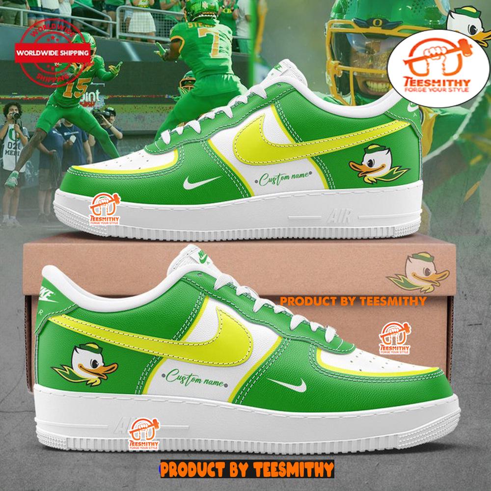 Oregon Ducks Custom Name For Fans Limited Edition Air Force 1 Shoes