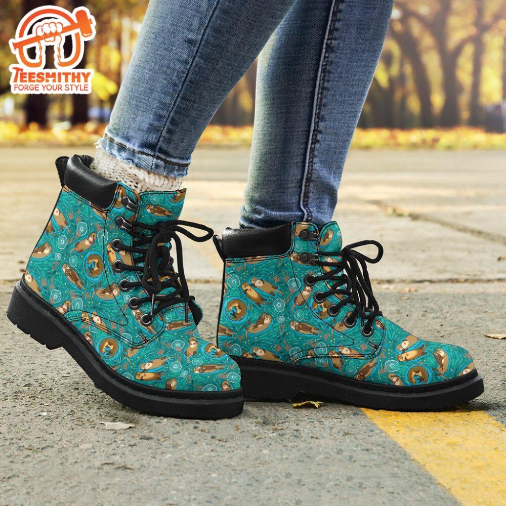 Otter Boots Animal Custom Shoes Funny For Otter Lover