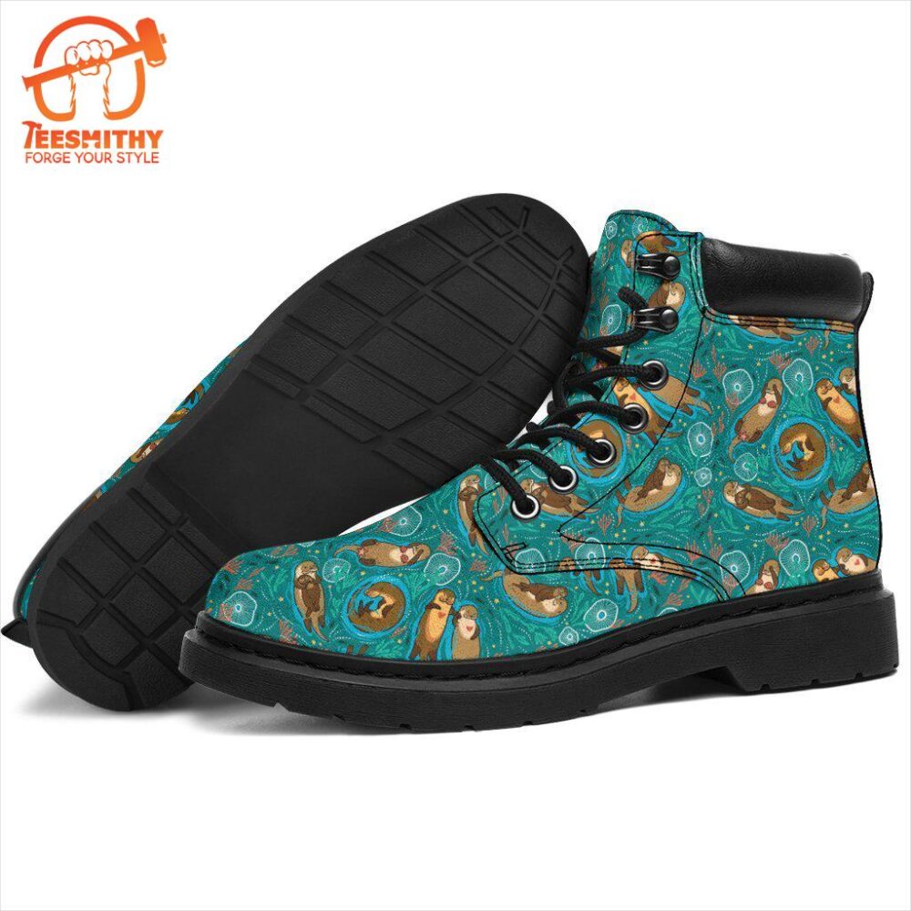 Otter Boots Animal Custom Shoes Funny For Otter Lover