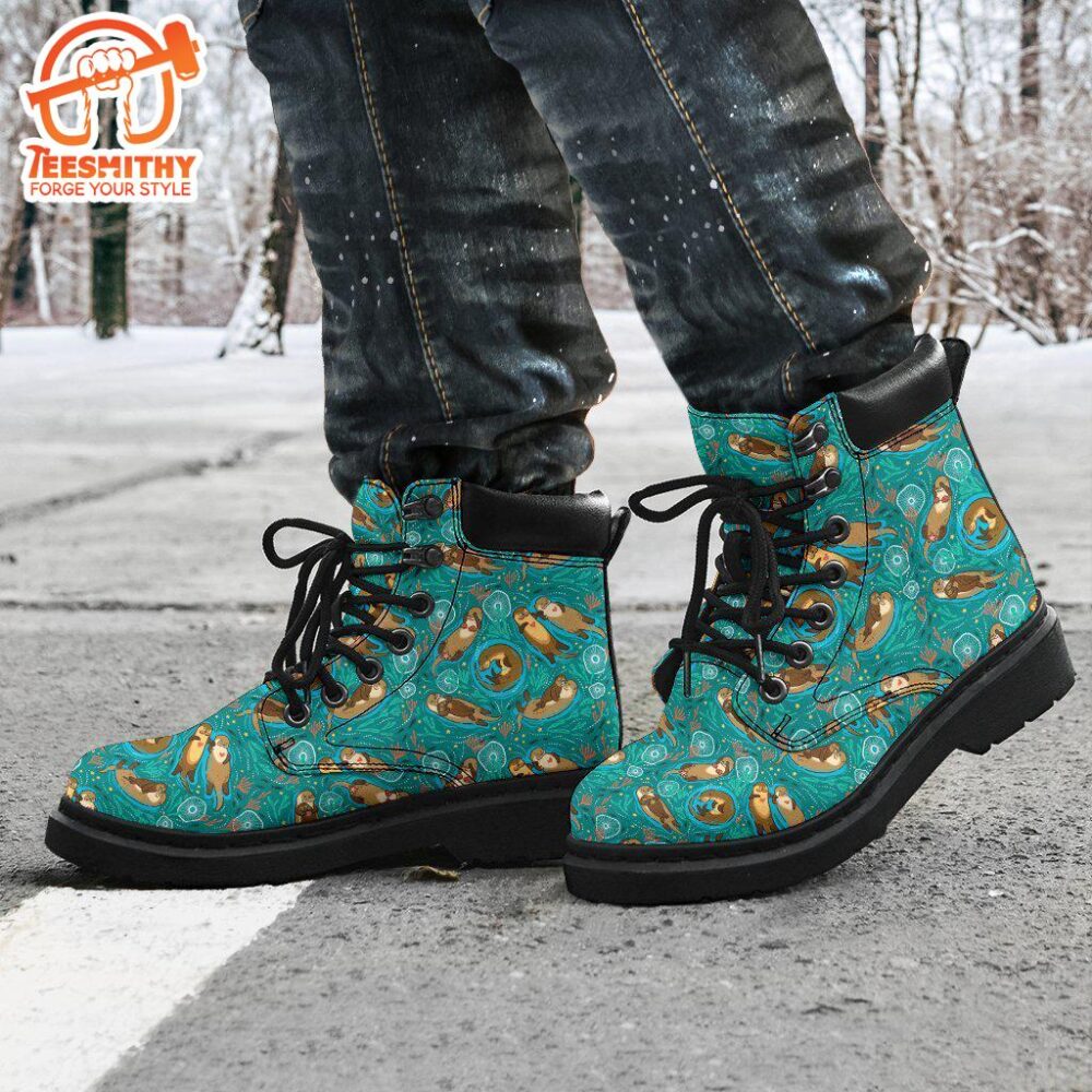 Otter Boots Animal Custom Shoes Funny For Otter Lover