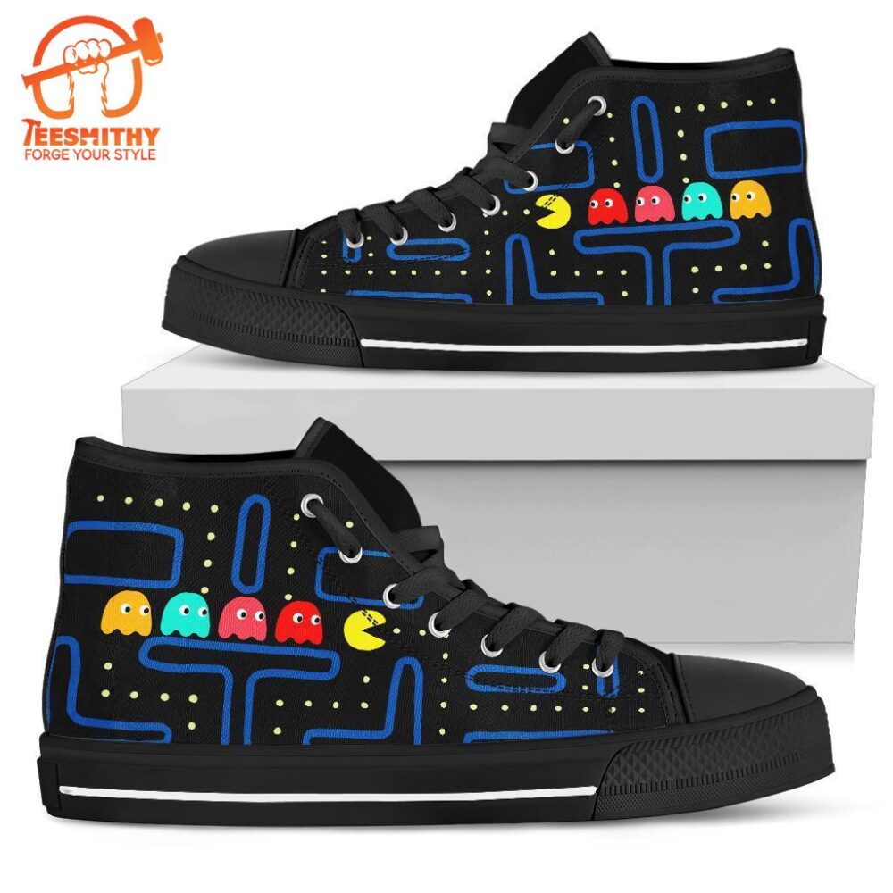 Pac-Man Sneakers Custom High Top Shoes Shoes Funny Gifts Idea