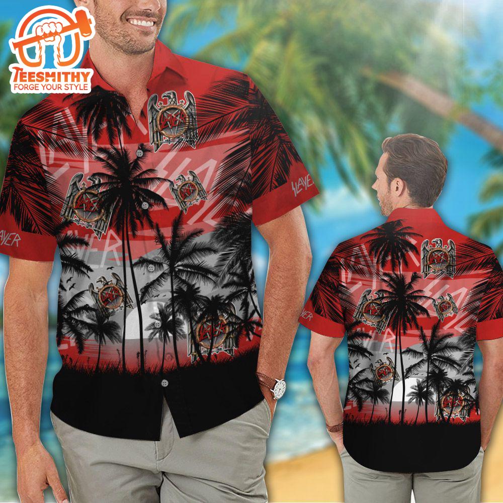 Palm Shadows Slayer Men’s Hawaiian Shirt