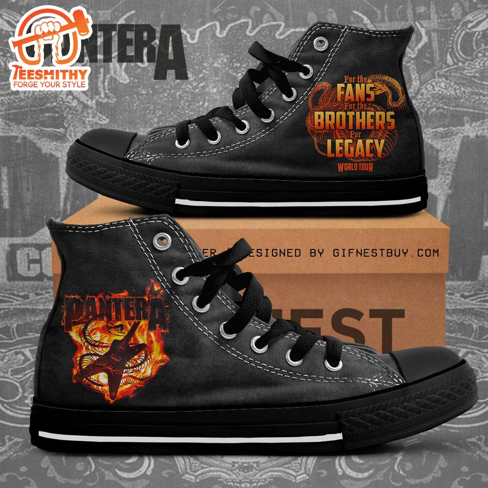 Pantera Fan Brother Legacy Shoes, Dimebag Darrell, Pantera High Top Shoes