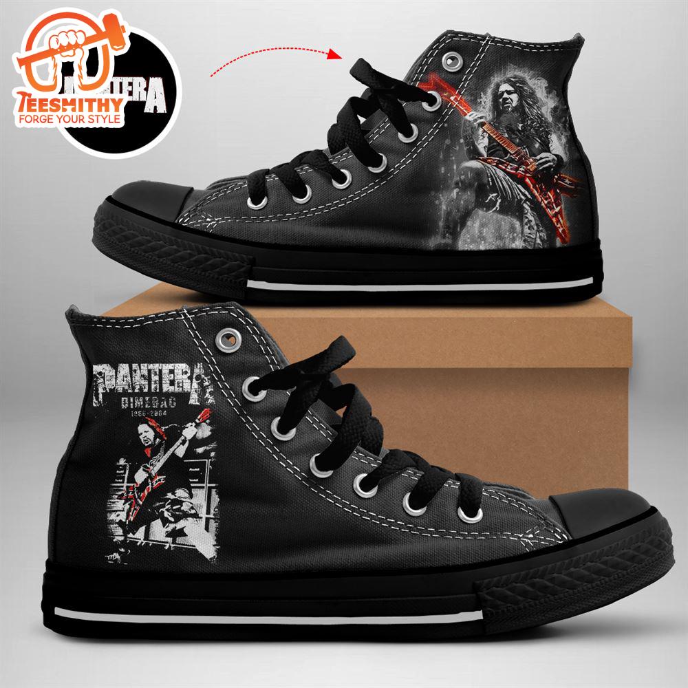 Pantera Members Shoes, Dimebag Darrell Guitarist, Pantera High Top Shoes