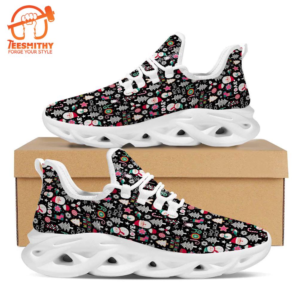 Party Elements Christmas Print Pattern White Max Soul Shoes   Gift Christmas