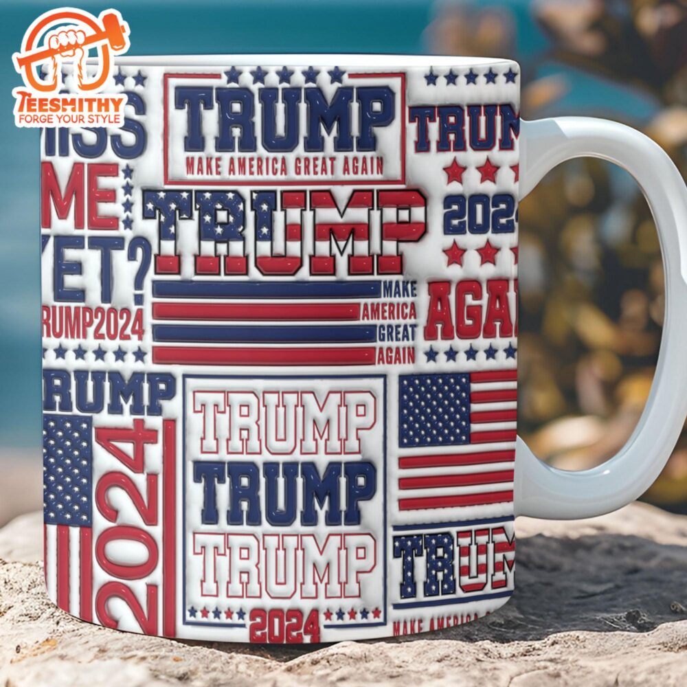 Patriotic Trump 2024 3d Inflated Mug