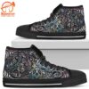 Peace Sign Hippie Style Women’s Sneaker High Top