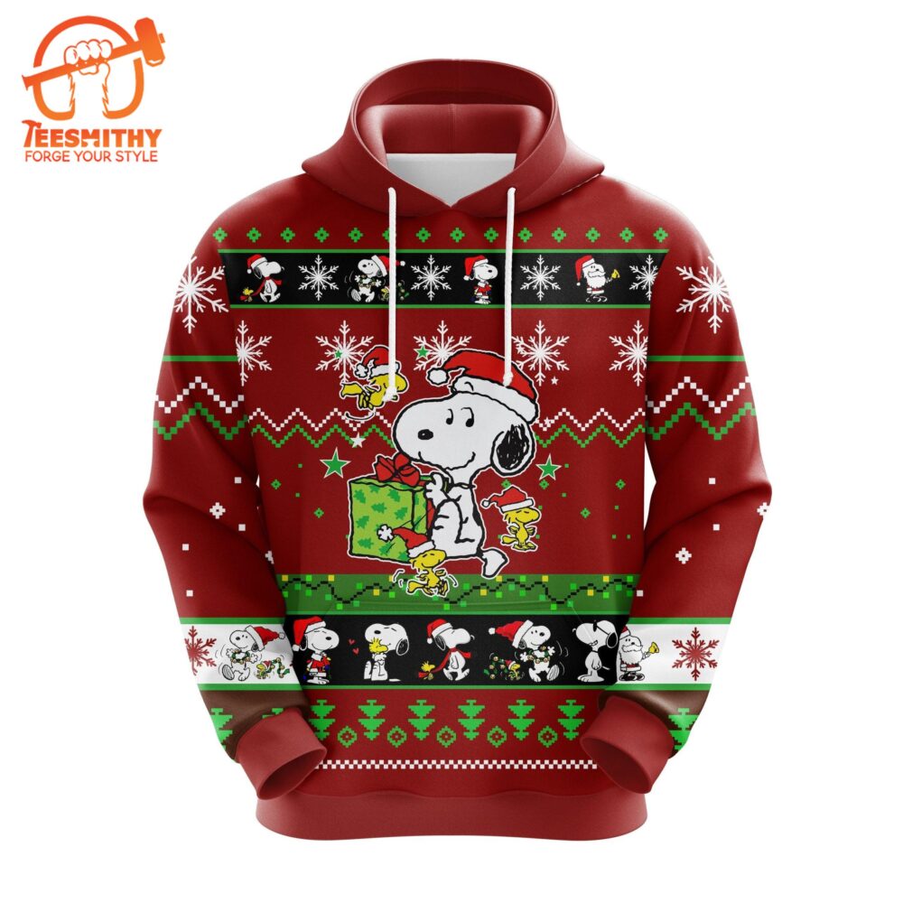 Peanuts Christmas Cute Noel Mc Ugly Hoodie Red 1- Amazing Gift Idea Thanksgiving Gift