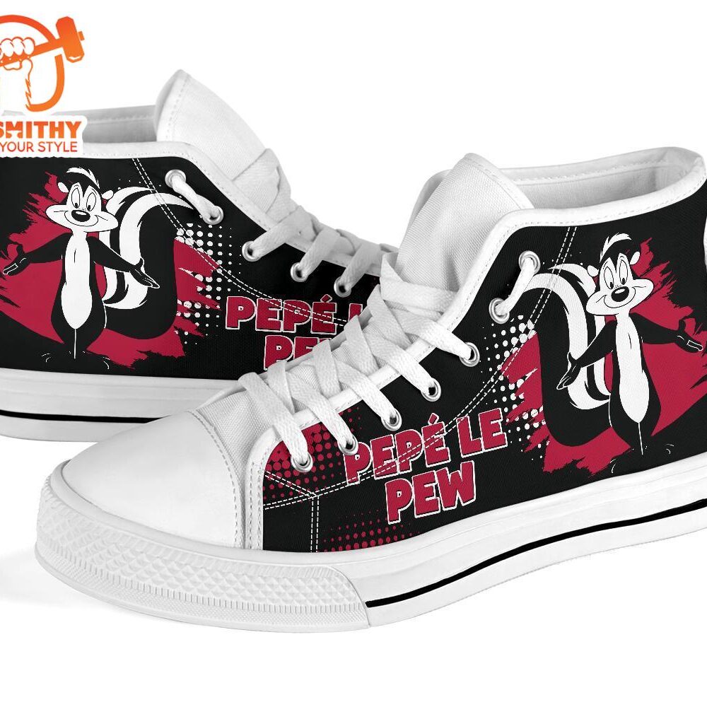 Pepe Le Pew High Top Shoes Looney Tunes Fan