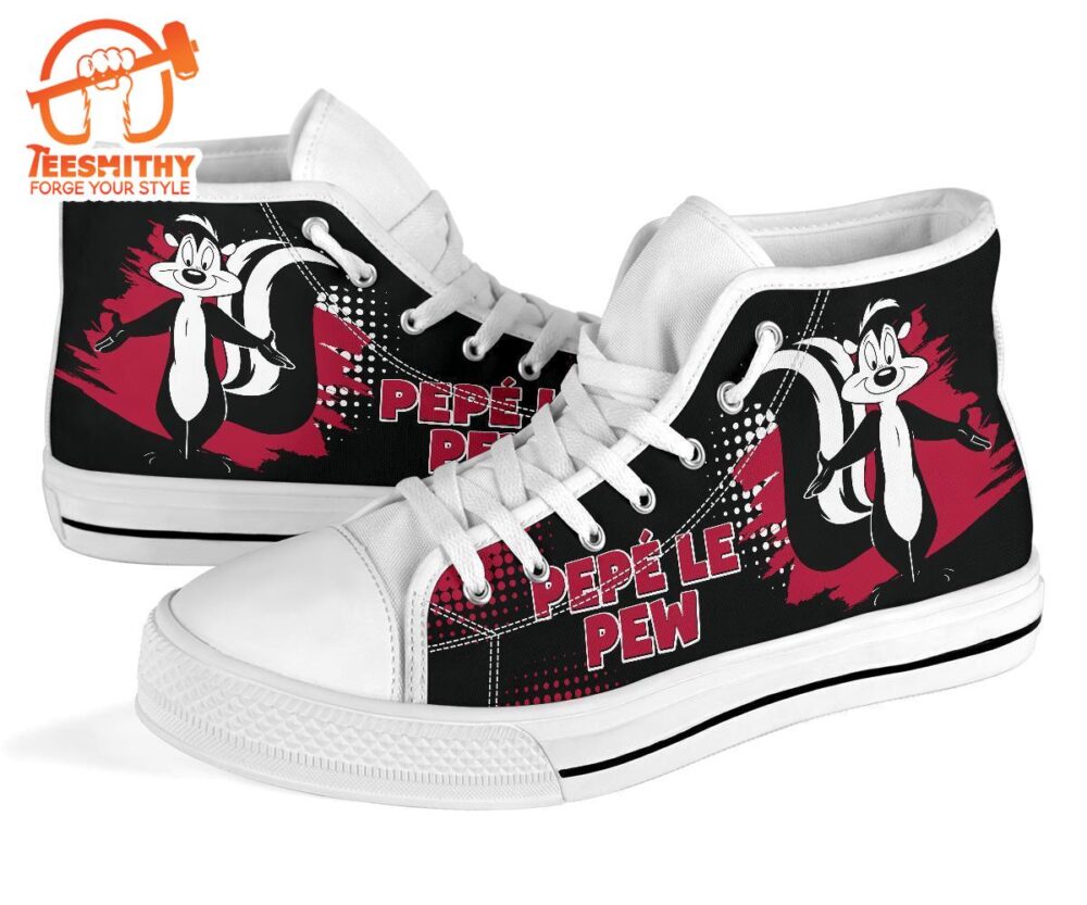 Pepe Le Pew High Top Shoes Looney Tunes Fan