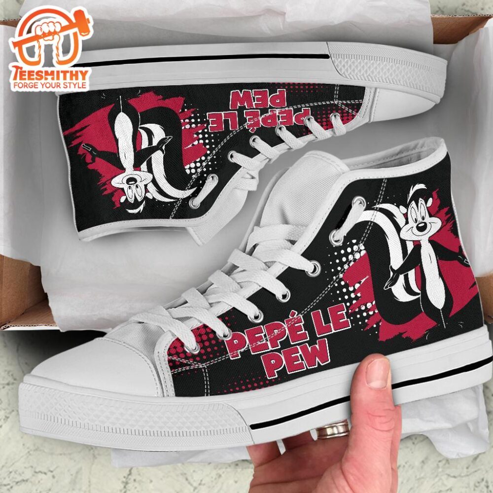 Pepe Le Pew High Top Shoes Looney Tunes Fan