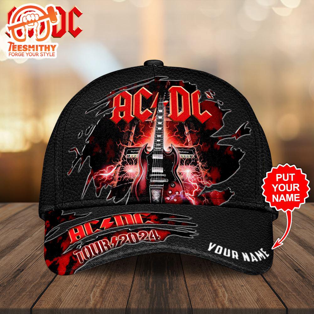 Personalized ACDC Merry Christmas 3D Cap Hat Gift For Fans