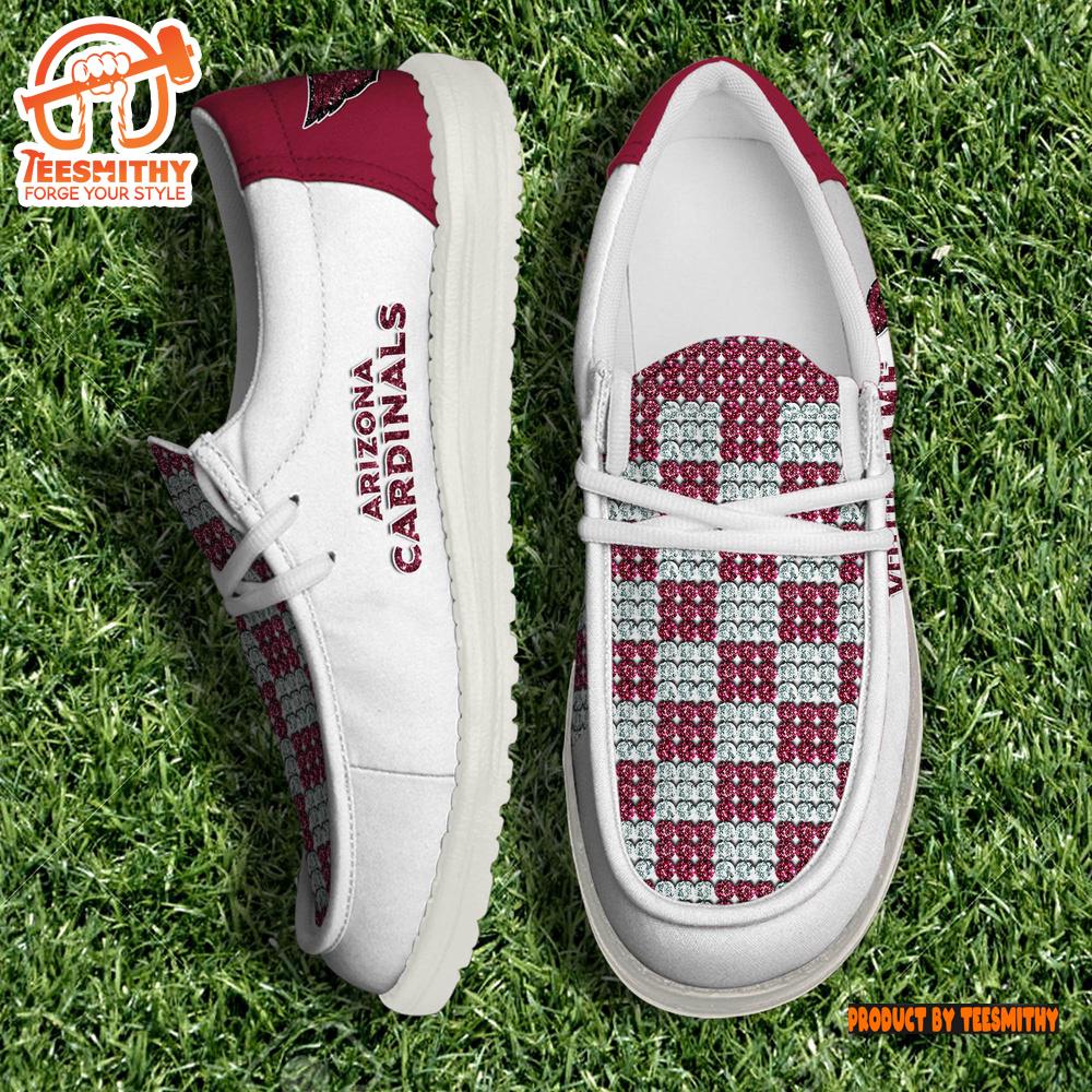 Personalized Arizona Cardinals NFL 32 Teams HeyDude Canvas Loafer Shoes