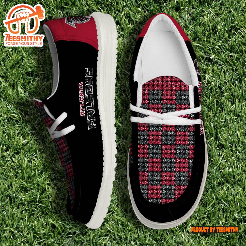 Personalized Atlanta Falcons NFL 32 Teams HeyDude Canvas Loafer Shoes