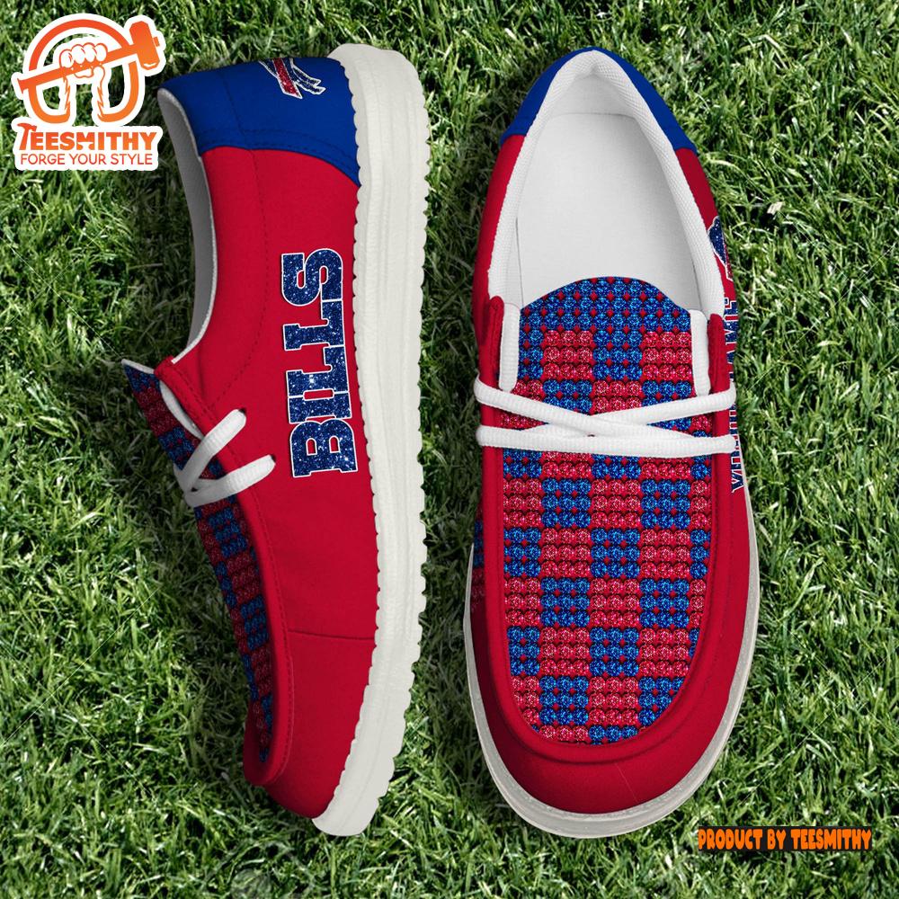 Personalized Buffalo Bills NFL 32 Teams HeyDude Canvas Loafer Shoes