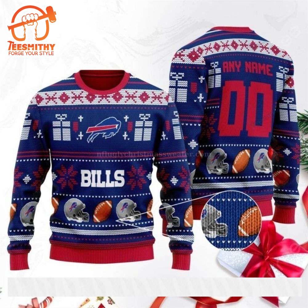 Personalized Buffalo Bills Sweater Gift for Christmas