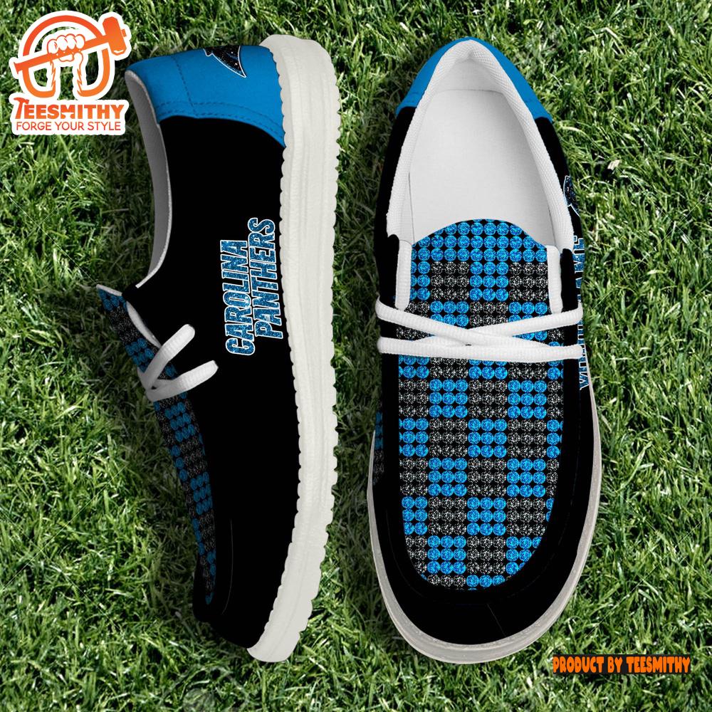 Personalized Carolina Panthers NFL 32 Teams HeyDude Canvas Loafer Shoes