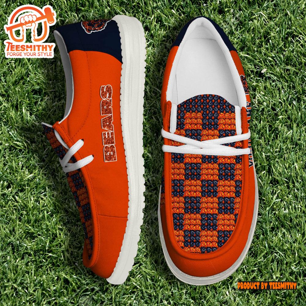 Personalized Chicago Bears NFL 32 Teams HeyDude Canvas Loafer Shoes