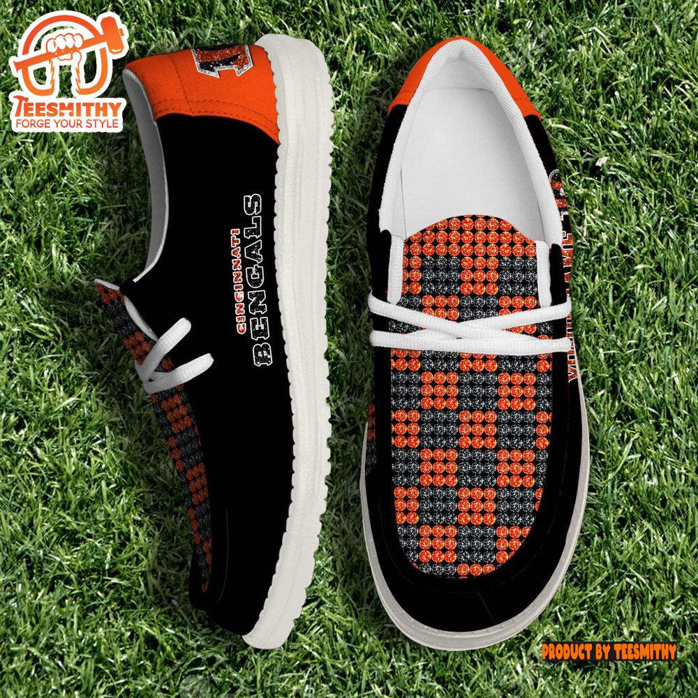 Personalized Cincinnati Bengals NFL 32 Teams HeyDude Canvas Loafer Shoes