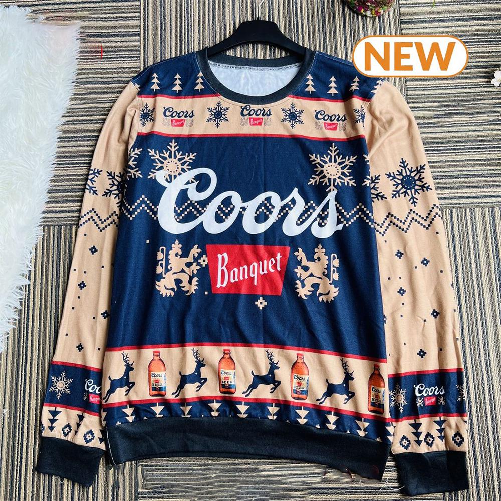 Personalized Coors Banquet  Ugly Christmas Sweater Shirt, Sweatshirt