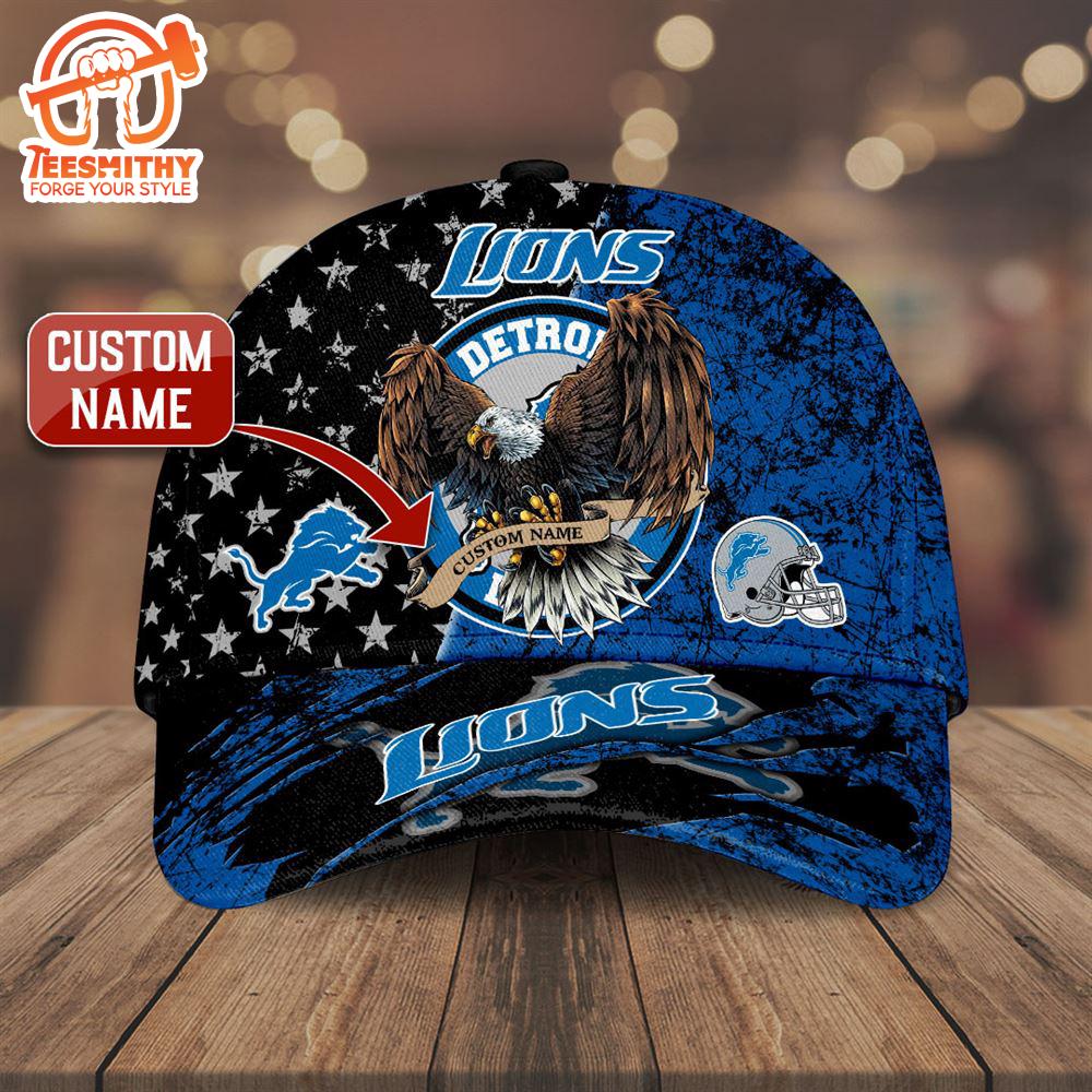 Personalized Detroit Lions Classic Cap 3D Hat Trendding New