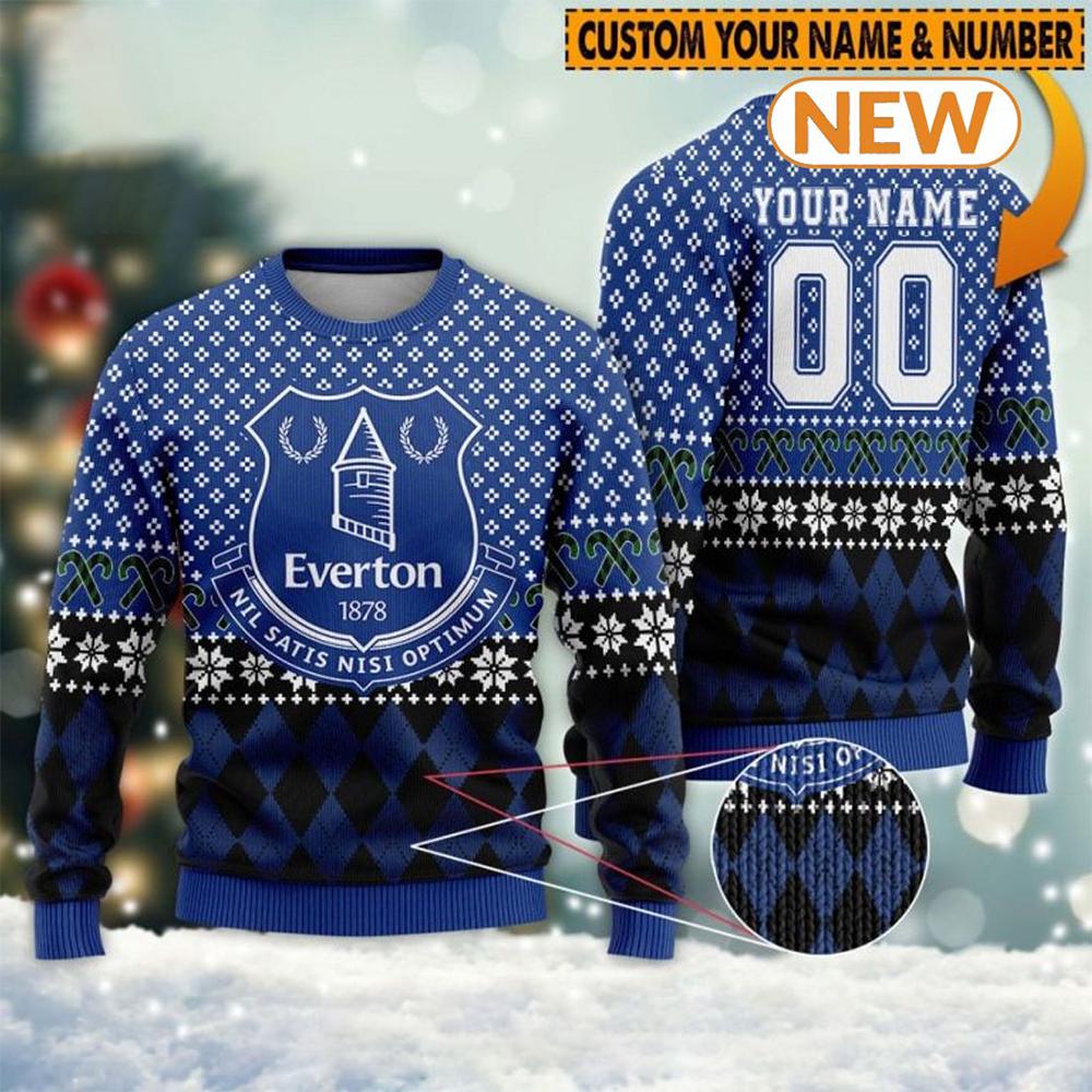 Personalized Everton  Ugly Christmas Sweater Shirt, Sweatshirt