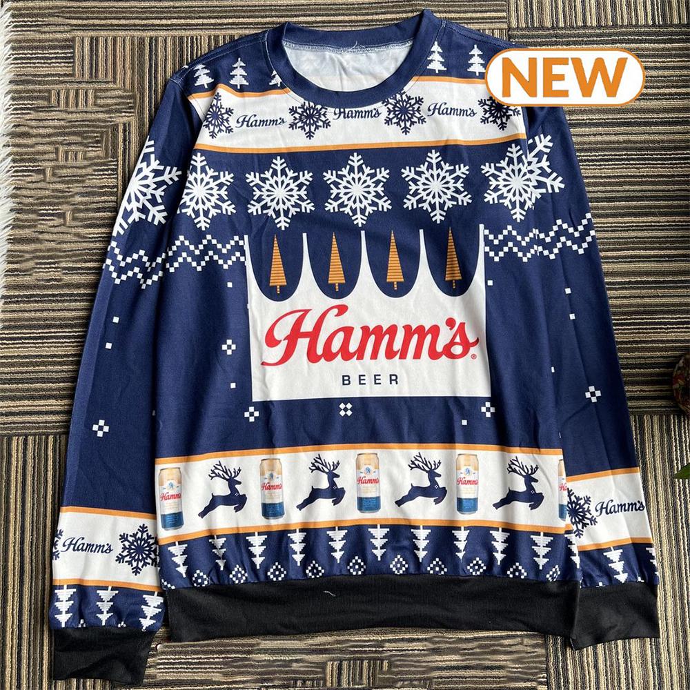 Personalized Funny Hamm_s Beer  Ugly Christmas Sweater Shirt, Sweatshirt