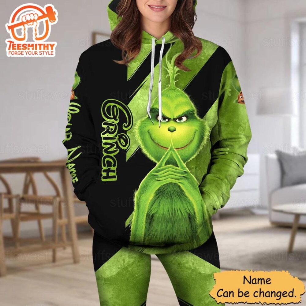 Personalized Grinch Lover Hoodie and Leggings