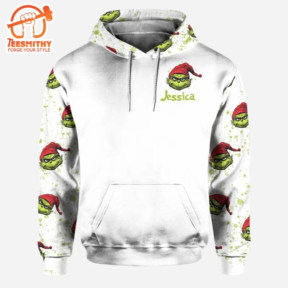 Personalized GrinchChristmas Hoodie and Leggings DN100 9525825896734