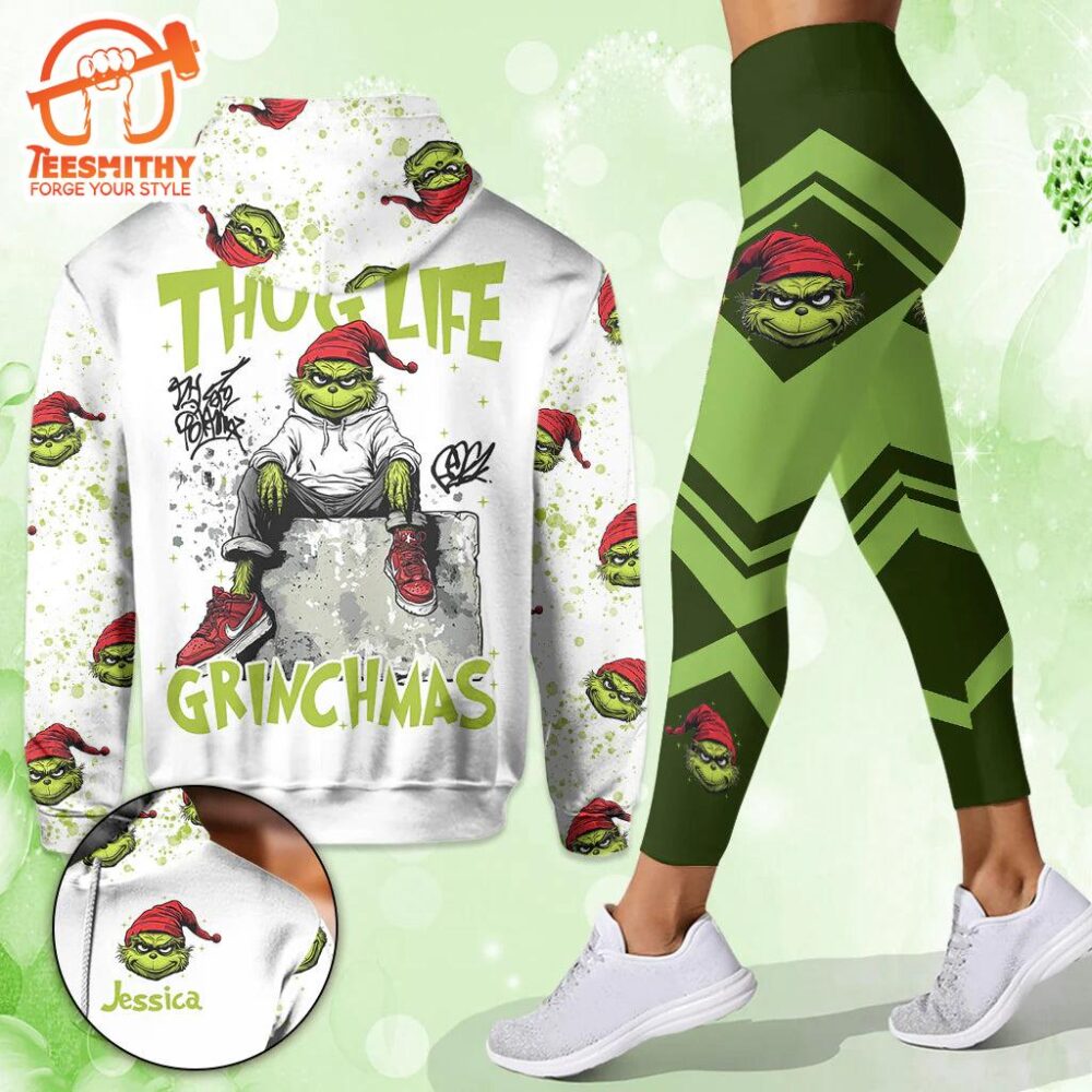 Personalized GrinchChristmas Hoodie and Leggings DN100 9525825896734