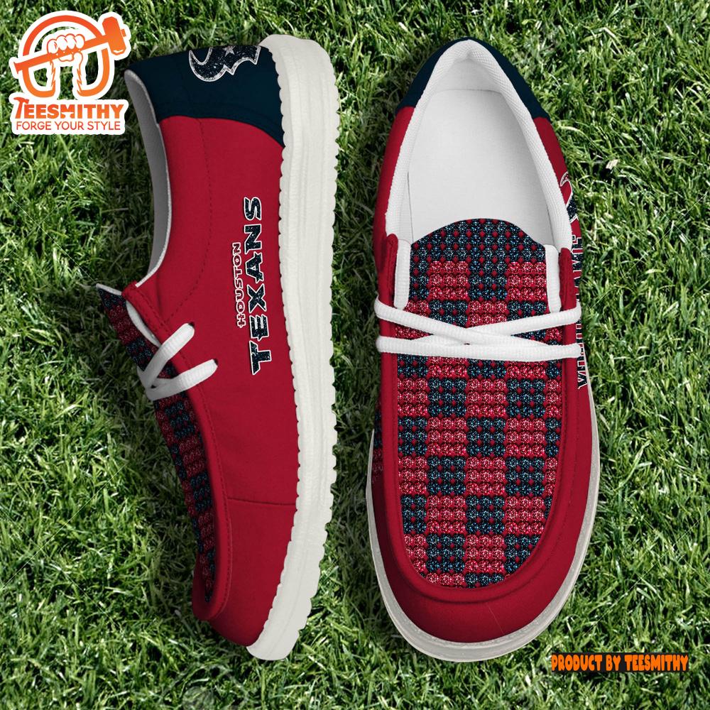 Personalized Houston Texans NFL 32 Teams HeyDude Canvas Loafer Shoes