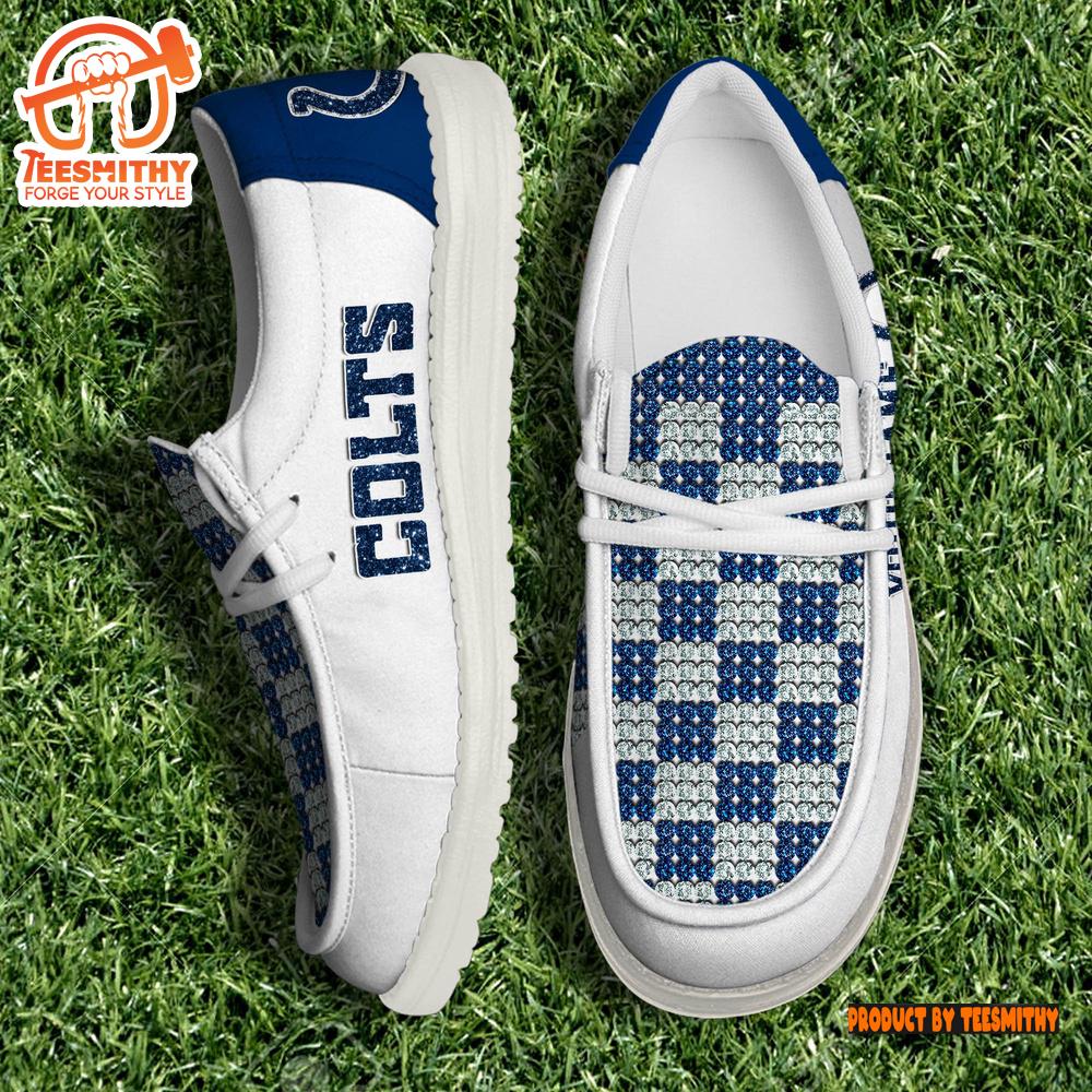 Personalized Indianapolis Colts NFL 32 Teams HeyDude Canvas Loafer Shoes