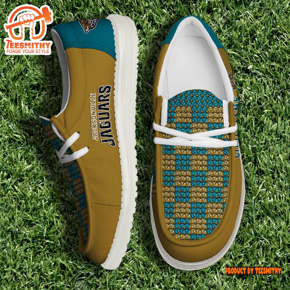 Personalized Jacksonville Jaguars NFL 32 Teams HeyDude Canvas Loafer Shoes