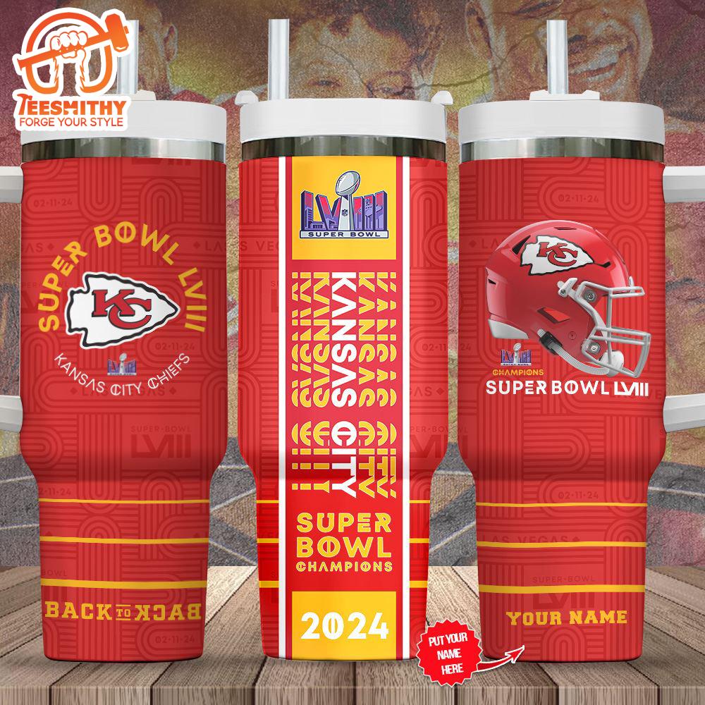 Personalized Kansas City Chiefs 40oz Stanley Tumbler For Fan Gift Christmas