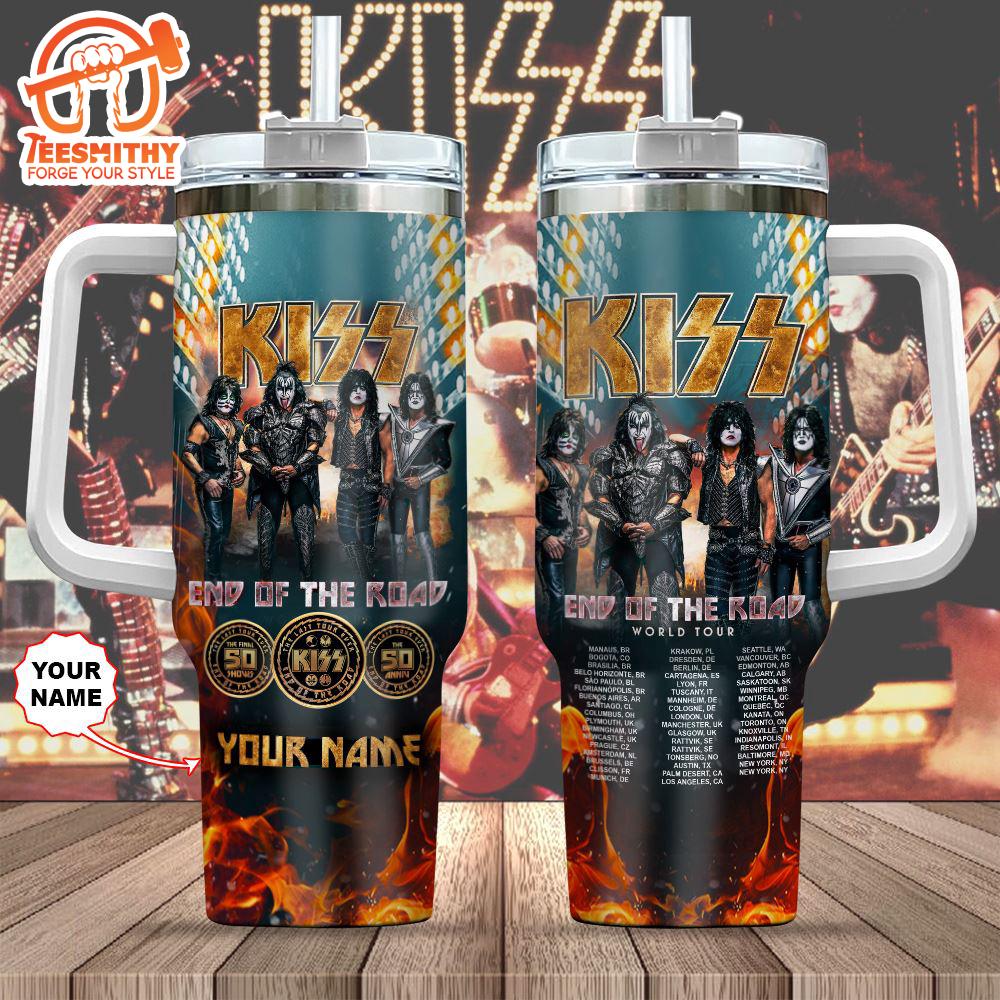 Personalized Kiss Band 40oz Stanley Tumbler For Fan Gift Christmas