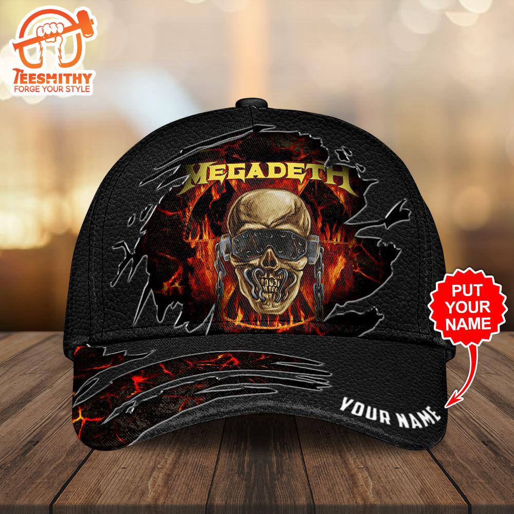 Personalized Megadeth Band 2024 Logo New, 3D Classic Hat Cap Gift Xmas